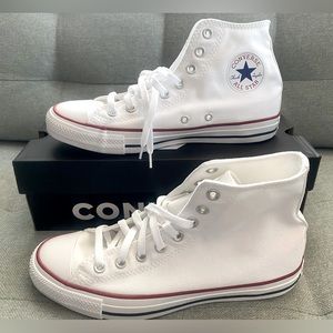 Converse M7650 ALL STAR Hightop in OPTICAL WHITE. Women’s size 9.5